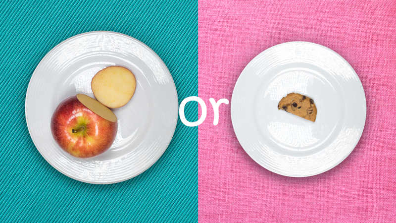 apple vs. cookie