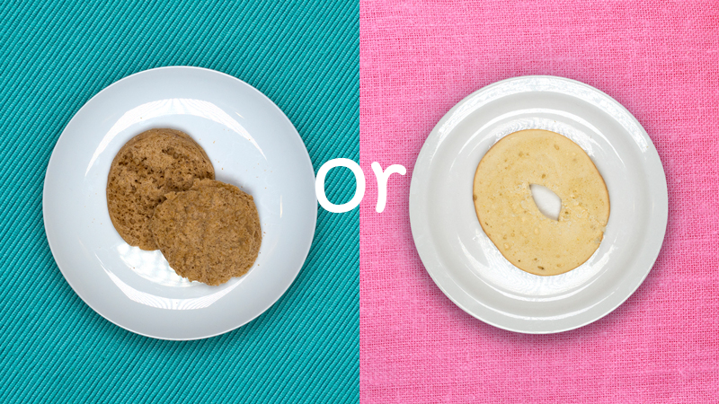 english muffin vs. bagel