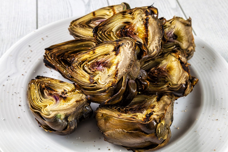 fresh foods Grilled artichokes