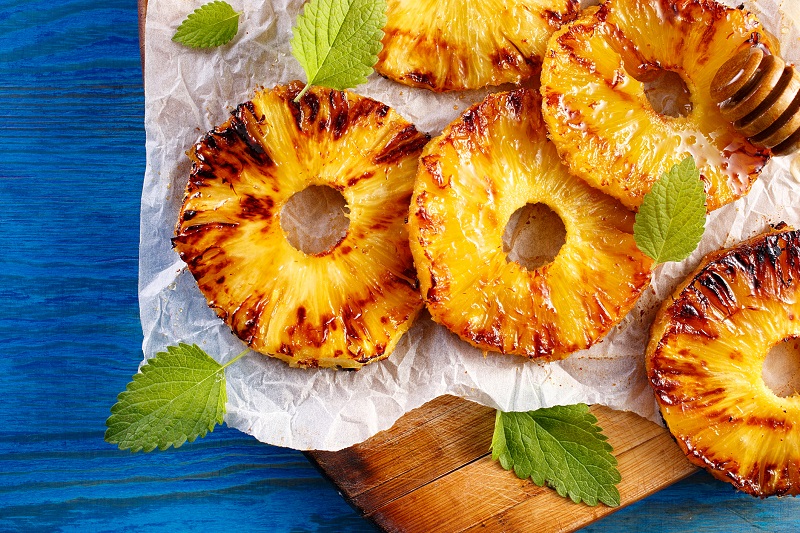 fresh foods Healthy Grilled Pineapple