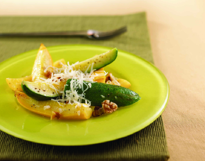 summer squash with cheese is a keto snack