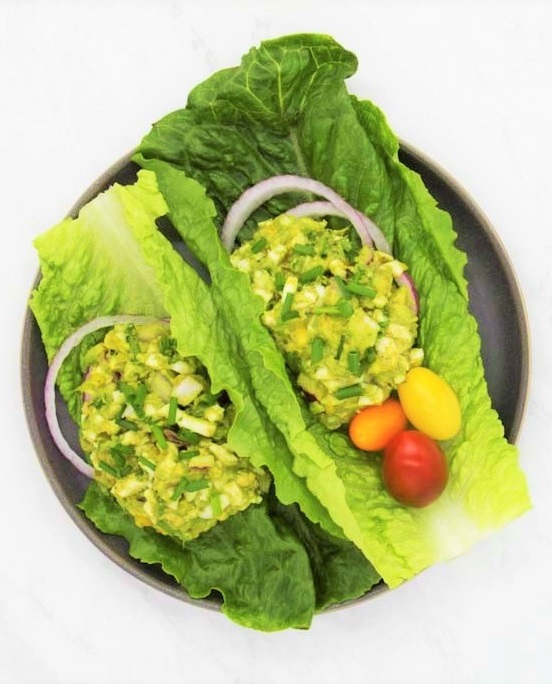 Avocado Egg Salad Lettuce Wraps