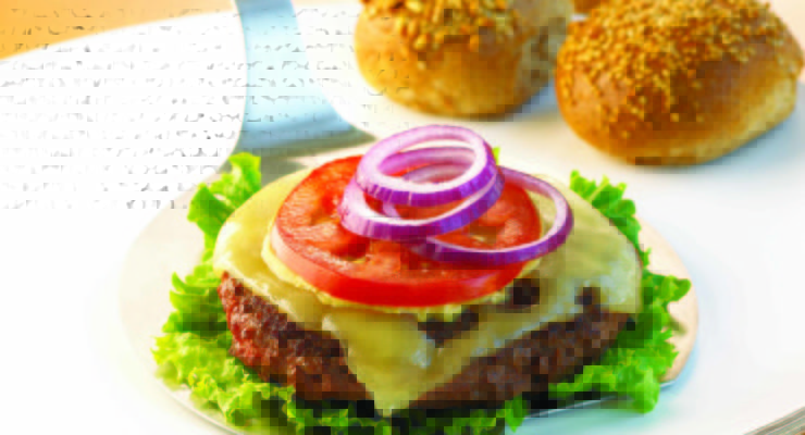 healthy bun-less grilled cheeseburger by south beach diet