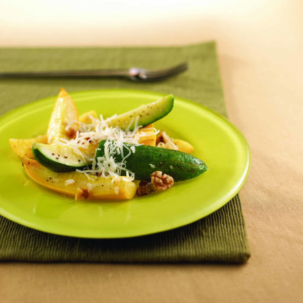 Nutty Summer Squash with Cheese