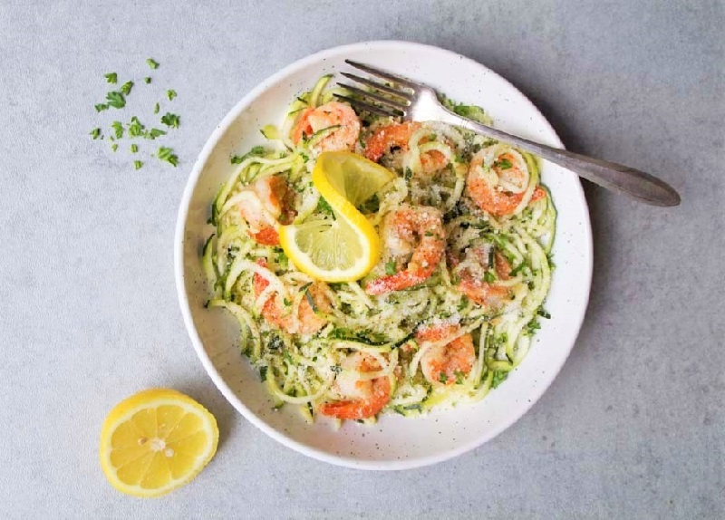 Zoodles & Shrimp Scampi 