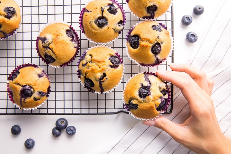 blueberry muffins healthy baking recipes