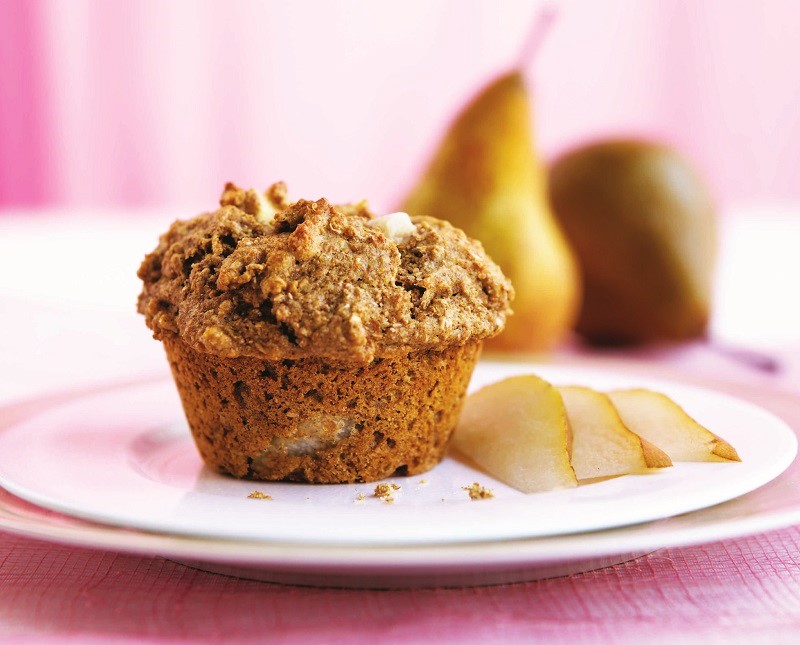 bran muffins with pear recipe