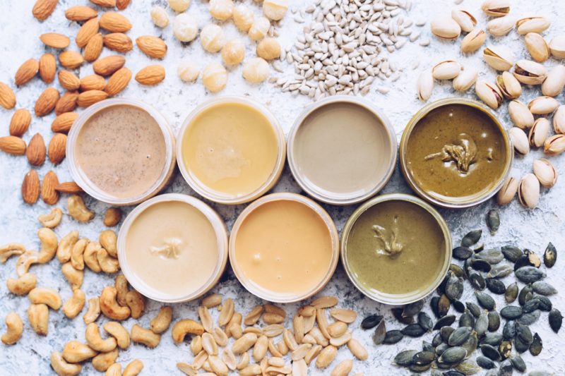different types of nut and seed butters