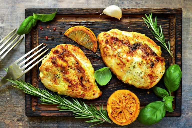 LemonRosemary Braised Chicken Breasts The Palm South Beach Diet