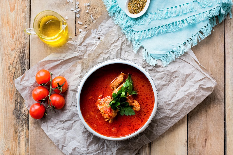 tomato soup with chicken